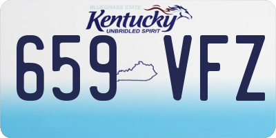 KY license plate 659VFZ