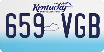 KY license plate 659VGB