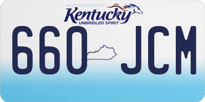 KY license plate 660JCM