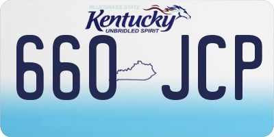 KY license plate 660JCP