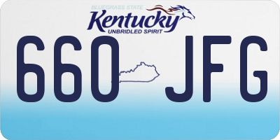 KY license plate 660JFG