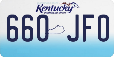 KY license plate 660JFO