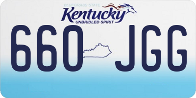 KY license plate 660JGG
