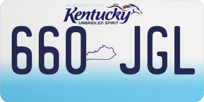 KY license plate 660JGL