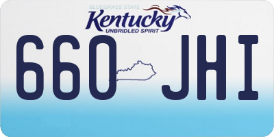 KY license plate 660JHI