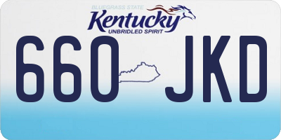 KY license plate 660JKD