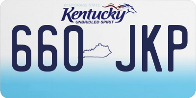 KY license plate 660JKP