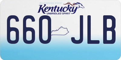 KY license plate 660JLB