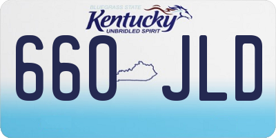 KY license plate 660JLD