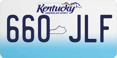 KY license plate 660JLF