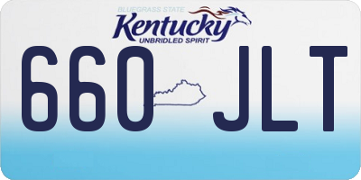 KY license plate 660JLT