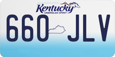 KY license plate 660JLV