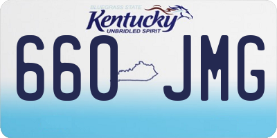 KY license plate 660JMG
