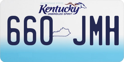 KY license plate 660JMH