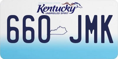 KY license plate 660JMK