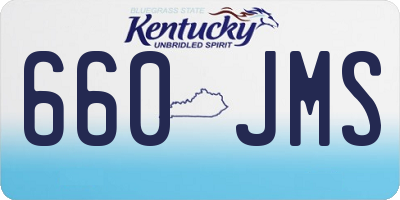 KY license plate 660JMS