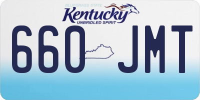 KY license plate 660JMT
