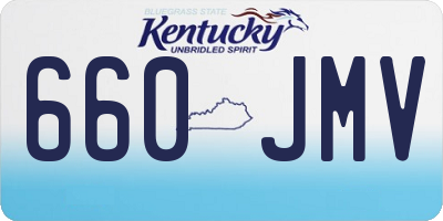 KY license plate 660JMV