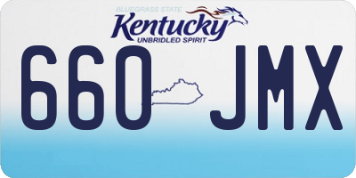 KY license plate 660JMX