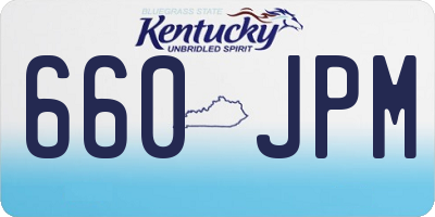 KY license plate 660JPM
