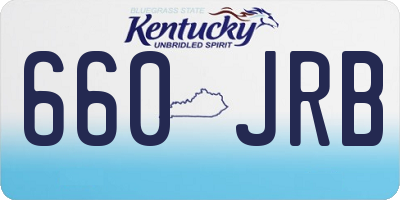 KY license plate 660JRB