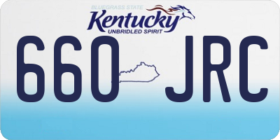 KY license plate 660JRC