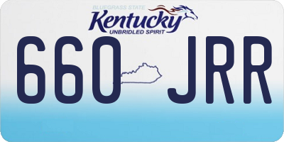 KY license plate 660JRR