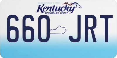 KY license plate 660JRT