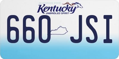 KY license plate 660JSI