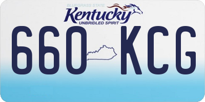 KY license plate 660KCG