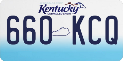 KY license plate 660KCQ