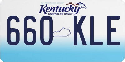 KY license plate 660KLE