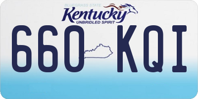 KY license plate 660KQI