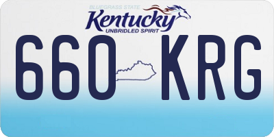KY license plate 660KRG