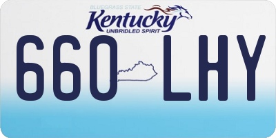 KY license plate 660LHY
