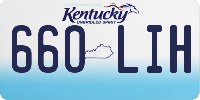 KY license plate 660LIH