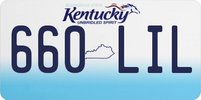 KY license plate 660LIL