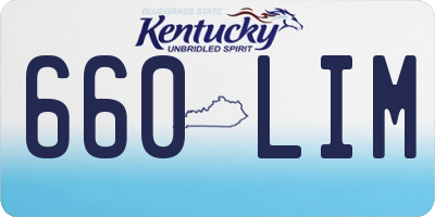KY license plate 660LIM
