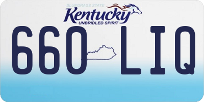 KY license plate 660LIQ