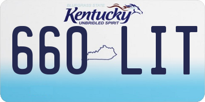 KY license plate 660LIT