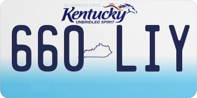 KY license plate 660LIY