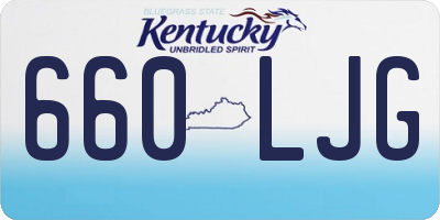 KY license plate 660LJG