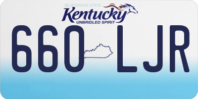 KY license plate 660LJR