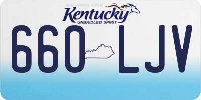 KY license plate 660LJV