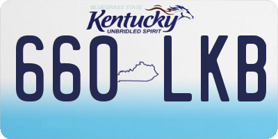KY license plate 660LKB