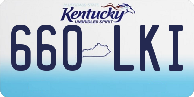 KY license plate 660LKI