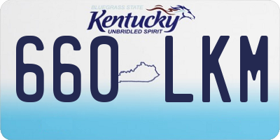 KY license plate 660LKM