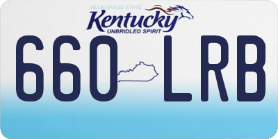 KY license plate 660LRB