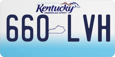 KY license plate 660LVH