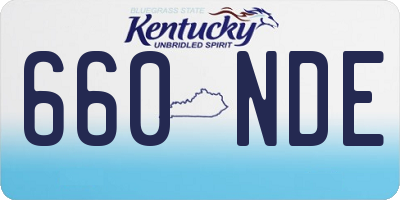 KY license plate 660NDE